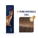 Wella Professionals, Koleston Perfect Me+, Permanent Hair Dye, 7/03 Medium Blonde Natural Golden, 60 ml