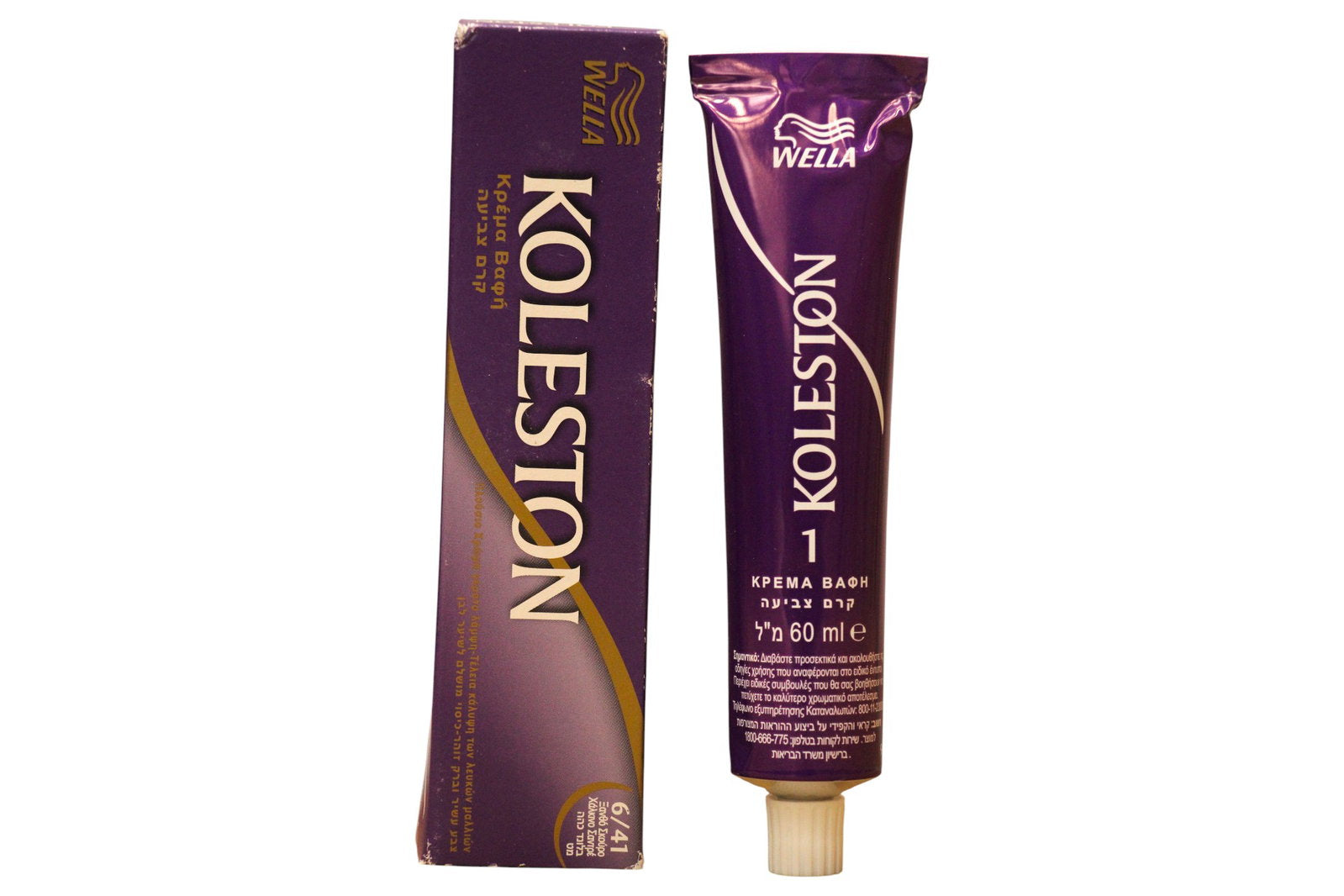 Wella Professionals, Koleston Perfect Me+, Vegan, Permanent Hair Dye, 6/41 Dark Blonde/Red Ash, 60 ml *Tester