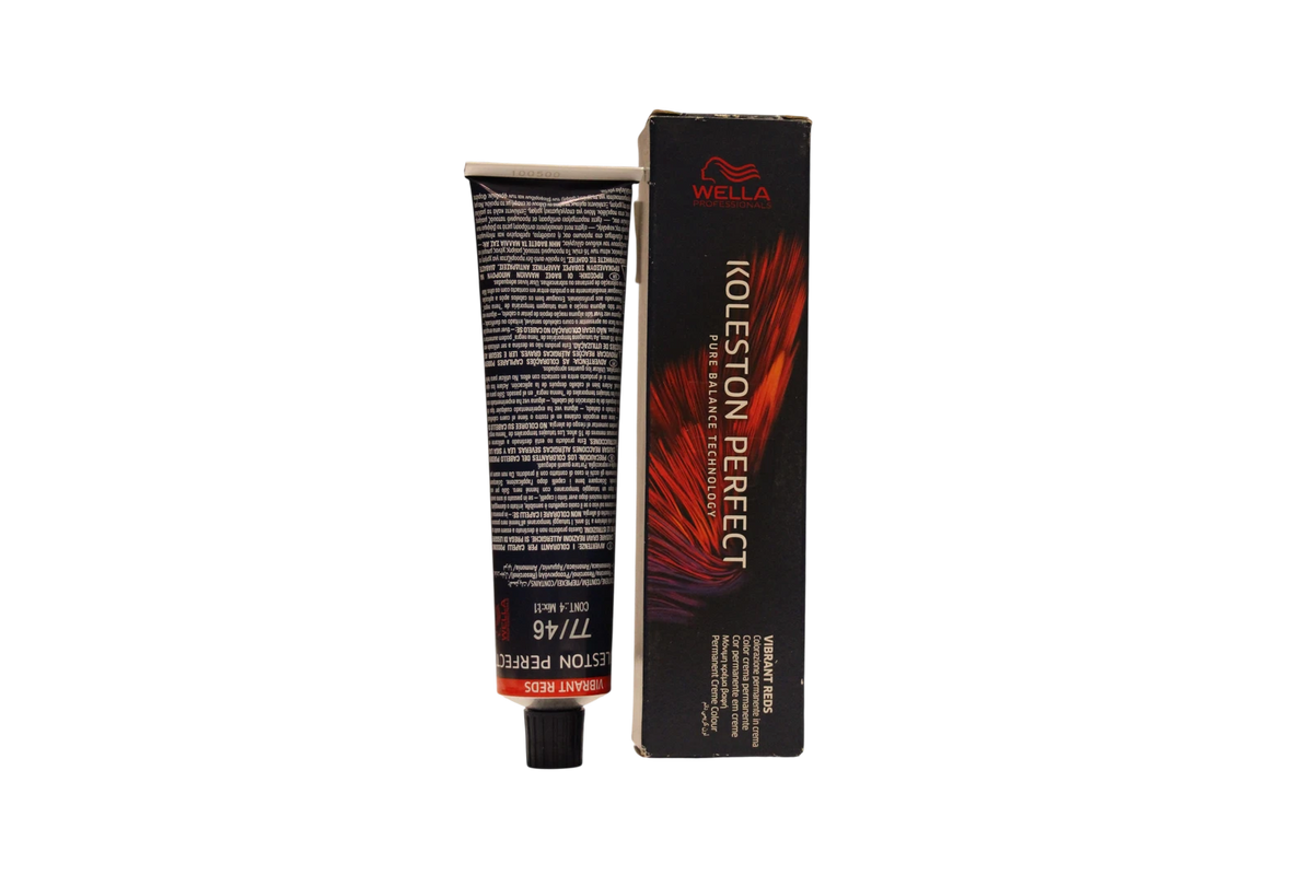 Wella Professionals, Koleston Perfect, Permanent Hårfarve, 77/46 Medium Blonde Intense Red Violet, 60 ml *Tester