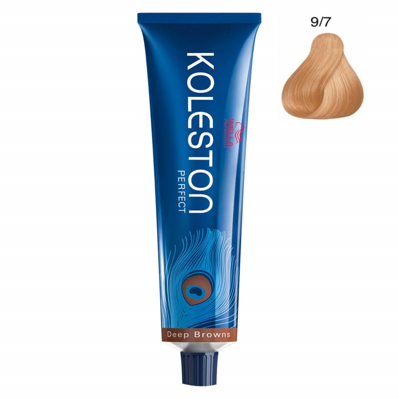 Wella Professionals, Koleston Perfect, Permanent Hair Dye, 9/7 Very Light Brown Blonde, 60 ml