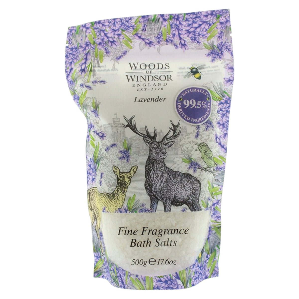 Woods Of Windsor, Lavender, Natural, rejuvenated, Lavender, Bath Salt, 500 g
