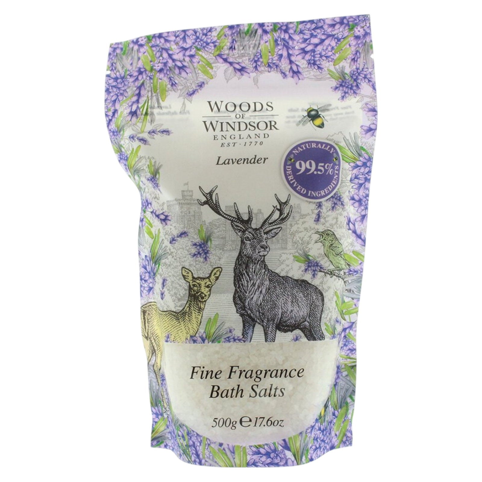 Woods Of Windsor, Lavender, Natural, rejuvenated, Lavender, Bath Salt, 500 g