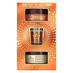 Xmas 2022 Set Nuxe: Reve de Miel Deliciously, Vegan, Calming, Body Scrub, 175 ml + Reve de Miel, Honey, Body Balm, All Over The Body, 200 ml + Reve de Miel, Scented Candle, 70 g