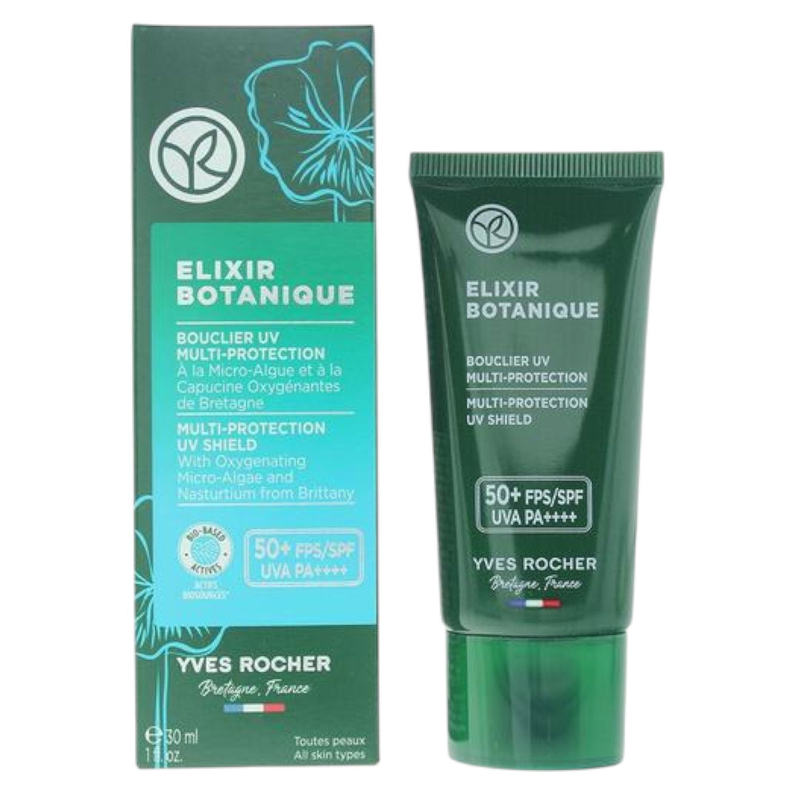 Yves Rocher, Elixir Botanique, High UV protection, Cream, For Face, SPF50+, 30 ml