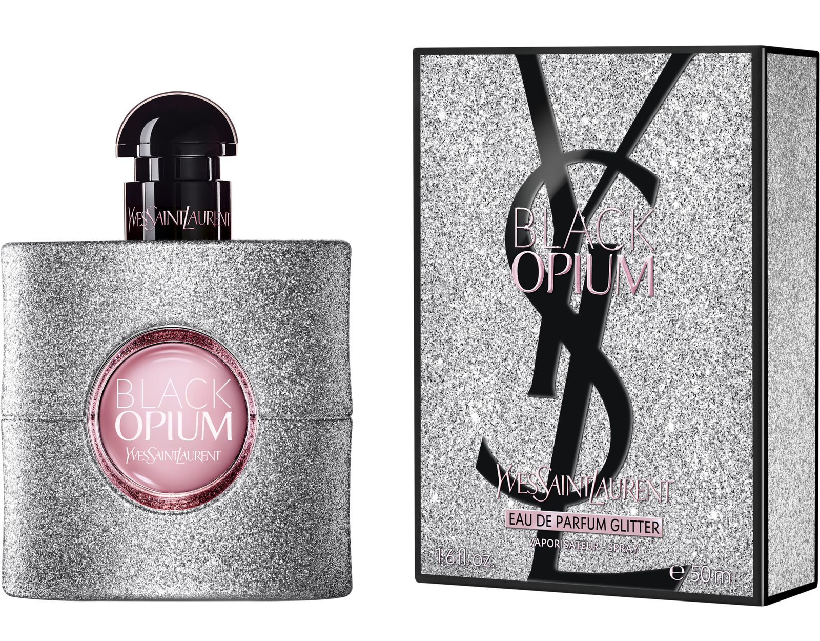 Yves Saint Laurent, Black Opium Glitter, Eau De Parfum, For Women, 50 ml